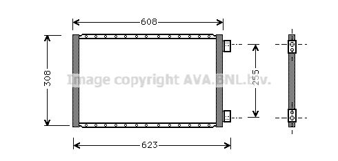 AVA QUALITY COOLING Конденсатор, кондиционер UV5019